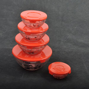 Gran oferta de cuencos de vidrio de borosilicato alto, juego de ensaladeras con tapa - Product Image 2