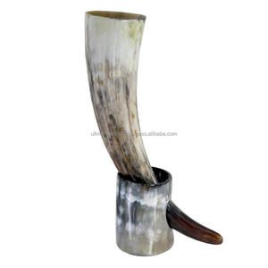 Unique Viking Drinking <b>Horn</b> Best Quality <b>Buffalo</b> <b>Horn</b> with Stand Customized Size Natural Craft Handmade Cheap Price - Product Image 5