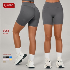 Pantalones cortos deportivos de Yoga de nuevo estilo, pantalones cortos de entrenamiento ajustados de cintura alta, pantalones de Yoga transpirables de cadera de melocotón de secado rápido para correr - Product Image 2