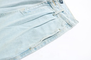 <span class=keywords><strong>Jean</strong></span> <span class=keywords><strong>taille</strong></span> <span class=keywords><strong>haute</strong></span> en denim pour femmes, style baggy, vintage, <span class=keywords><strong>bleu</strong></span> clair, collection - Product Image 4