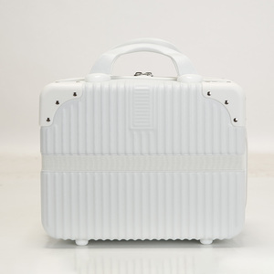 Fábrica barata 14 pulgadas Valise OEM diseño ABS portátil Mini viaje estuche cosmético <span class=keywords><strong>pequeña</strong></span> <span class=keywords><strong>caja</strong></span> <span class=keywords><strong>de</strong></span> <span class=keywords><strong>maquillaje</strong></span> para equipo <span class=keywords><strong>de</strong></span> Camping - Product Image 2