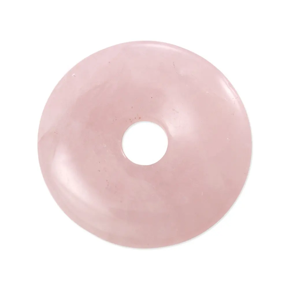 Batu Permata Donat Rose Quartz Batu Donut Batu Alam Kristal Reiki Batu Permata Penyembuhan Donat Agate Grosir