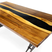 Résine époxy transparente épaisse de qualité supérieure pour table en bois, ensemble de 1,5 kg