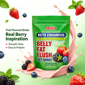 Polvo Detox para el Abdomen, Quemagrasas, Té Verde y Frambuesa, Batido Energético Dietético, Venta al Por Mayor, Marca Privada OEM ODM - Product Image 1