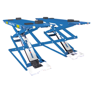 Plateforme élévatrice à ciseaux portable Precision4tech, capacité 3,2T, élévateur hydraulique pour voitures <span class=keywords><strong>avec</strong></span> installation au sol et rampe - Product Image 6