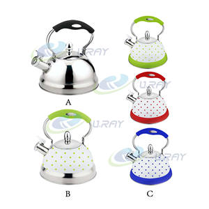 Théière sifflante en acier inoxydable écologique <span class=keywords><strong>de</strong></span> 3 L avec poignée en métal et design moderne - Product Image 5