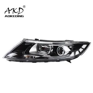 AKD araba stil kafa Kia K5 farlar 2011-2014 Optima LED far melek göz LED DRL Hid bi Xenon oto aksesuarları