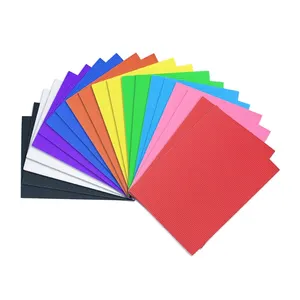 Toptan A4 Diy katı renk oluklu kağıt levha için DIY ve el yapımı