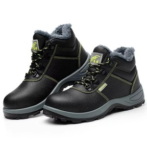 JIANKUN CE SBP Veiligheidsschoenen Waterdicht Geperst Runderleer Antislip Winter Buitenwerk Constructiewerk Zool Stalen Neus voor Heren - Product Image 3