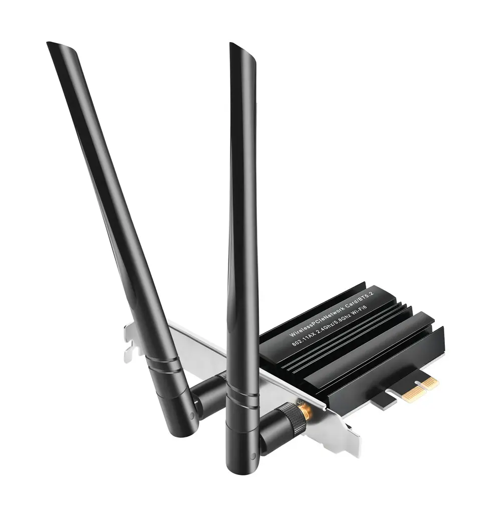 WiFi 6 3000Mbps PCI-E อะแดปเตอร์ไร้สายบลูทูธ MT7921ชิป BT 5.2 Pci Express การ์ดเครือข่ายที่มีเสาอากาศคู่สำหรับ Win 10/11