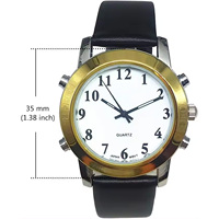 Fabricant de nombreuses langues Japon quartz anglais Montre parlante pour les hommes âgés parlant avec réveil visuellement