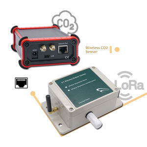 เครื่องตรวจจับก๊าซคาร์บอนไดออกไซด์แบบไร้สายหลายช่องทาง เครื่องตรวจวัดคุณภาพอากาศ CO2 สำหรับห้อง - Product Image 1