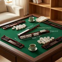 Nouvelle règle de mahjong en plastique couleur écaille de tortue, antidérapante, pliable, ultra-légère, pour mélanger les cartes, support de mahjong écaille de tortue