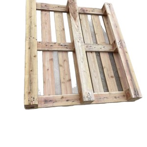 Palette en bois 1200x1000x130mm, entrée quatre voies, en pin, pour rayonnages d'usine - Product Image 4