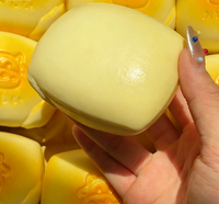Jouets anti-stress Squishy en PU, forme de pain à la crème bicolore, à remontée lente, réalistes, doux et tendance pour enfants