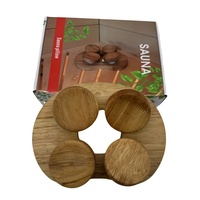 Oreiller de sauna en bois massif moderne en hemlock pour salles de sauna à vapeur sèche et humide - Marque GYDACO