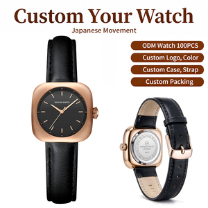 Fabricant de montres en marque blanche, faible MOQ, montre-bracelet vintage personnalisée pour femme, mouvement japonais, boîtier en acier inoxydable - Product Image 1