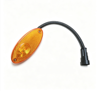 Feux de position latéraux universels HNWANBON 24V orange pour bus, en plastique, neufs, système d'éclairage de remplacement pour bus, vente chaude