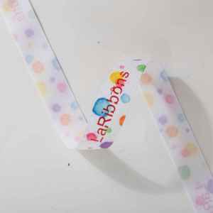 ริบบิ้นโพลีเอสเตอร์พิมพ์ลายสีน้ำไล่เฉดสีส้มอุ่น  ผิวมันเงา สำหรับบรรจุภัณฑ์กล่องของขวัญระดับพรีเมียม - Product Image 4