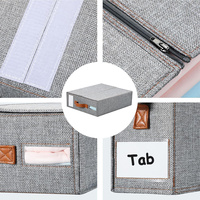 Bacs de rangement ménagers durables pour draps, housses de couette et taies d'oreiller - Organisateur de literie pliable avec fermeture éclair