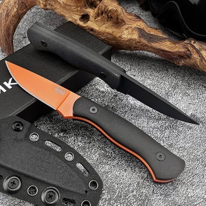 Couteau utilitaire multi-usage fixe 8Cr13MoV pour l'extérieur, camping, pêche, alpinisme, avec manche intégral antidérapant en fibre G10, DIY OEM - Product Image 4