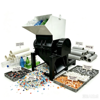 Broyeur de boîtes en plastique PET à axe unique, automatique, avec moteur, portable et silencieux