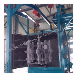 Nhà Máy Bán Hàng Trực Tiếp Q37 Móc Áo Loại Thép Tự Động Phun Cát Máy Giá Bánh Xe Hợp Kim Abrator Móc Bắn Nổ Máy - Product Image 4