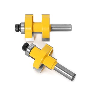 12mm et 1/2 pouces Rail et Stile Shaker Cutter Router Bit Set <span class=keywords><strong>Fraise</strong></span> à bois <span class=keywords><strong>8mm</strong></span> Langue et <span class=keywords><strong>rainure</strong></span> Routeur Bit avec roulement - Product Image 5