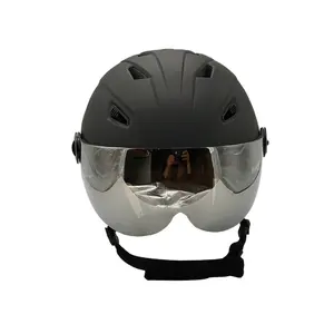 Бесплатный Пользовательский логотип, хорошо продаваемый пользовательский сертификат CE, новая модель сноуборда, цельнолитой Снежный шлем, пользовательский защитный лыжный шлем