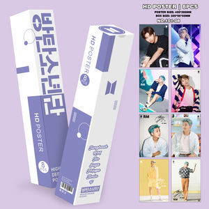Una scatola con 8 poster singoli in rilievo, poster di supporto per concerti di V, Suga, JIN, <span class=keywords><strong>JIMIN</strong></span>, adatti per essere incollati in camera da letto. - Product Image 2