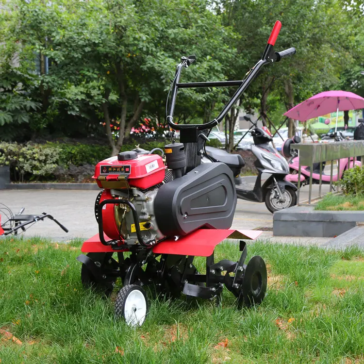 Agricultura agrícola uso doméstico compacto rotavador trator de passeio mini cultivadores de leme