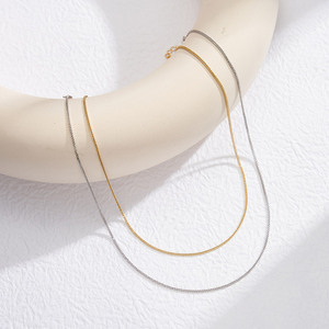 Rinntin Sc82 Sierlijke 14 2 Inch Zilveren Ketting Choker 2.3Mm Chopin Ketting Voor Vrouwen - Product Image 3