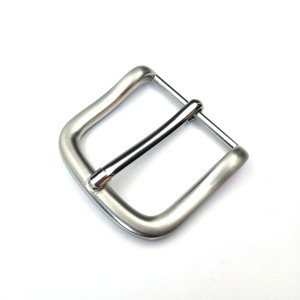 Hebilla de Cinturón de Aleación de Zinc de 40 mm con Acabado Plateado y Logotipo Personalizado al por Mayor, Precio de Fábrica, Hebilla de Alta Calidad OEM - Product Image 2