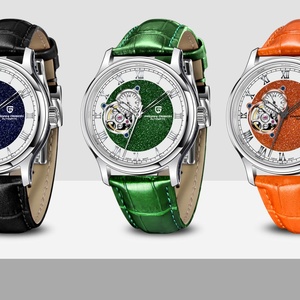 Pagani Design 2025 New Nh39 Luxury Fashion Sport Men's Automatic <b>Mechanical</b> <b>Watch</b> Leather Strap Stainless Steel Sapphire Crystal - Product Image 3