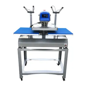 Nuevo producto, equipo industrial, máquina de prensa de calor de impresión por transferencia de camiseta de doble estación eléct