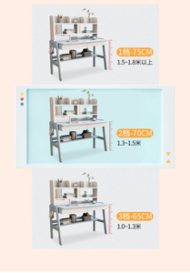 Escritorio doble de madera maciza, mesa larga para estudiantes de primaria y secundaria, escritorio de escritura en casa, sillas cómodas, uso en dormitorio para niños y niñas - Product Image 3