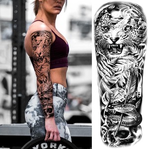 Hadiyah belleza venta al por mayor de moda personalizada adulto no tóxico brazo <span class=keywords><strong>cabeza</strong></span> de Lobo brazo León mano piel cuerpo <span class=keywords><strong>tatuaje</strong></span> temporal pegatinas - Product Image 6