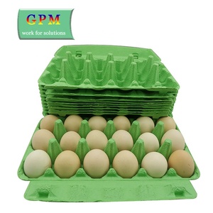 Boîte à œufs en gros, 15 alvéoles, boîte d'emballage pour œufs frais biologiques, boîte à œufs en papier agricole pressé à chaud 75g - Product Image 6