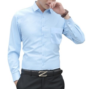 Camisa de <span class=keywords><strong>Trabajo</strong></span> de <span class=keywords><strong>Manga</strong></span> <span class=keywords><strong>Larga</strong></span> para Hombre; Ropa Casual de Negocios para Ir al <span class=keywords><strong>Trabajo</strong></span>; Uniforme Ajustado para Hombres Jóvenes - Product Image 5