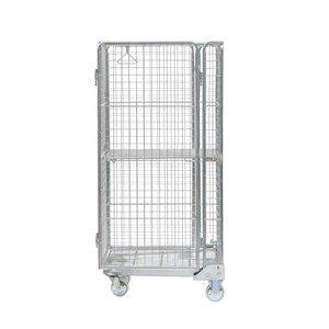 Giao Thông Vận Tải mạ kẽm có thể gập lại nestable dây lưới rollcage Alu CuộN containertrolley cán lồng giỏ hàng - Product Image 4
