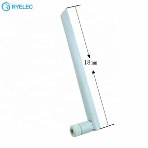 Antenne sans fil double bande Wi-Fi 2,4G 5,8 GHz à gain élevé avec connecteur SMA mâle RP, personnalisation d'usine, 5 dB, caoutchouc blanc - Product Image 4
