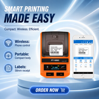 PT-50DC Printer Label Perhiasan, Printer Label Harga Supermarket Portabel 2 Inci