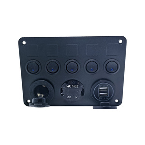 Interruttore <span class=keywords><strong>a</strong></span> bilanciere barca, pannello interruttore impermeabile fusibile per camion RV, <span class=keywords><strong>presa</strong></span> di corrente digitale voltmetro USB cc <span class=keywords><strong>12</strong></span> <span class=keywords><strong>Volt</strong></span> - Product Image 6