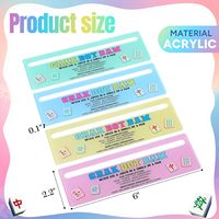 Barre de lecture et de marquage en acrylique, règle de suivi de couverture de couleur, barre de guidage transparente, portable et étanche