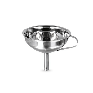 Metaltex Bottle Funnel Stainless Steel With <b>Strainer</b> For Kitchen Use - Product Image 2