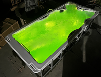 Villa SPA avec grande piscine extérieure en acrylique, baignoire de spa pour hôtel, panneau intelligent, chauffage à température constante