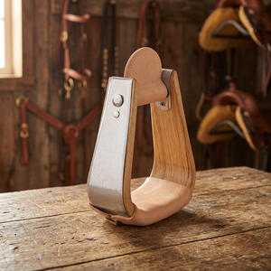 Estribos de madera estilo occidental con refuerzo metálico para equitación/Estribo de madera Monel Bell 2026 - Product Image 4