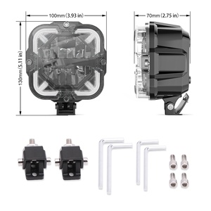 Lumière <span class=keywords><strong>auxiliaire</strong></span> LED tout-terrain pour pick-up, 32V 65W 6000LM, projecteur pour modification <span class=keywords><strong>de</strong></span> voiture, Jeep - Product Image 3