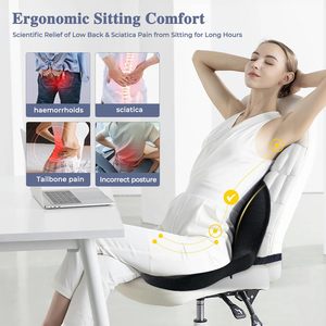 Cojín de Soporte Lumbar para Asiento de Camión, Ensamblaje de Esponja para Conductor de Camión, Cojín de Asiento de Camión de Espuma Viscoelástica con Correa Ajustable - Product Image 3