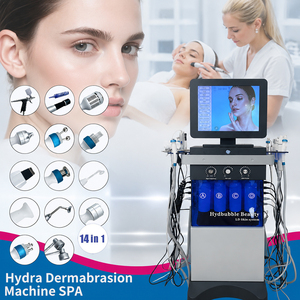 เครื่อง Hydra Beauty ระดับมืออาชีพ 14 in 1 สำหรับดูแลผิวหน้า อุปกรณ์ไฮโดรเดอร์มาเบรชั่น อควา พีล ทำความสะอาดผิวอย่างล้ำลึก สำหรับใช้ในร้านเสริมสวย - Product Image 1